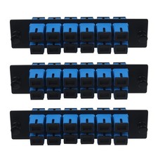 12 Fiber SC UPC Singlemode Fiber Patch Panel SC/SC Coupler Adapter 3 PCS picture