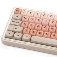 132 PCS Jelly Pink PBT Keycaps Foundation MOA Profile Cute Custom MX picture