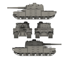 1/72 Type 5 Heavy Tank 3D Printed Unpainted Resin Kit picture