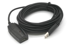 USB 2.0 Active Repeater Extension Cable 16FT Black picture