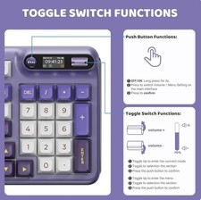 KZZI Z98 Wireless Mechanical Keyboard, Smart Display & Knob, BT5.0/2.4GHz/USB picture