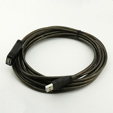 16FT 5M Active USB 2.0 Male to Female Repeater Extension Adapter Cable Laptop PC picture
