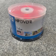 HP 50-Pack ~ 16x/4.7 GB/120 Min ~  DVD+R Blank Recordable Discs ~ New/Sealed D picture