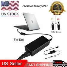 For Dell 45W 2.31A 19.5V AC Adapter LA45NM140 Laptop Charger & Power Cord US picture