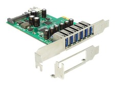 Delock PCI Express Card > 6 x External + 1 Internal USB 3.0 Controller 89377 picture
