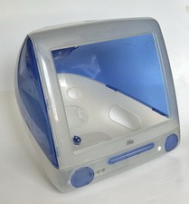 Apple iMac G3 Indigo Shell Dark Blue Clear Slot Load 2nd Design Macintosh B picture