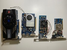4 Video Cards LOT, Radeon HD 6850 GeForce 8500 GT GeForce FX 5500 For Parts picture