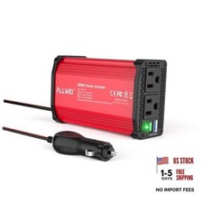 300W Car Power Inverter 12V DC to 110V AC Car Inverter-Red PD27W-Red picture