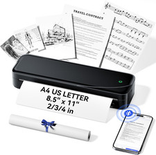 Portable Printer, Bluetooth Thermal Printer Support A4 Thermal Paper, Compatible picture