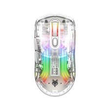 Bluetooth Wireless Mouse, Transparent RGB Mechanical Dual Mode Gaming Mouse, ... picture