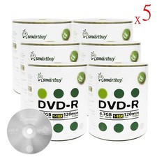 3000 Pcs SmartBuy Blank DVD-R DVDR 16X 4.7GB Logo Top Surface Recordable Disc picture