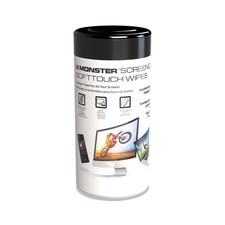 Monster ScreenClean Soft Touch Screen Cleaning Wipes, White, Black, Red picture