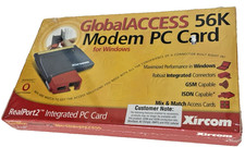 Xircom GlobalACCESS 56K CardBus Modem PC Card RealPort2 Sealed NOS Windows 98 picture