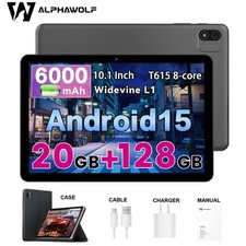Android 15 WiFi Tablet bundle CASE 10in 20GB+128GB OTG Android Tablets Bluetooth picture