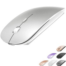 KLO Rechargeable Bluetooth Mouse for MacBook/MacBook air/Pro/iPad, Silver  picture