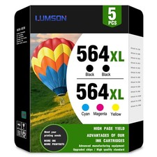 564XL Ink Cartridge Replacement (5-Pack) for HP 5510 5511 5512 Printers picture