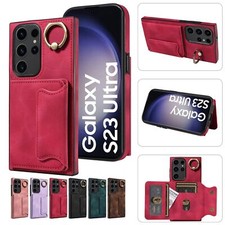 Luxury Leather Card Wallet Ring Cover Case For A54 A13 A14 A34 A23 A33 5G picture