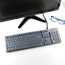 Waterproof Clear Silicone Keyboard Protector Cover for Logitech G413 G512 K840 picture