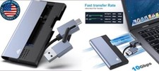 Caja M.2 NVME SATA SSD, unidad de estado sólido con llave USB tipo C/tipo A picture