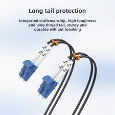 Jeirdus Outdoor Patchcord 200M LC/PC-LC/PC 9/125 3.3mm SM DX Fiber Cable - New picture