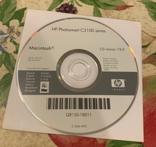 HP Photosmart C3100 Series  Software Disc Macintosh CD Version 7.8.0 Q8150-18011 picture