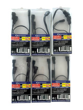 Fan 4-Pin PWN F to Fan 3-Pin 4-Pin M Y-Splitter Adapter Cable 11.8in *LOT OF 6* picture