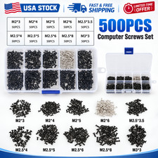 500Pcs Laptop Computer Screws Set Kit For HP Dell Lenovo Sony Toshiba SAMSUNG picture