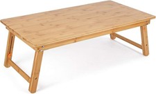 Large Size Floor Desk Floor Table Tray W/ Folding Legs Adjustable Low Coffee picture