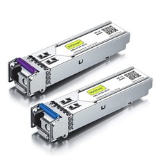 10Gtek Pair 125G SFP Bidi Module SMF LC DDM 20km Cisco MikroTik picture