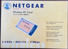 NetGear MA521 802.11b Wireless PC Card, New & Sealed picture