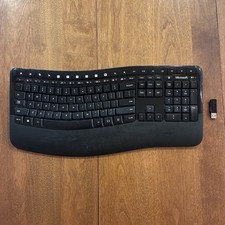 Microsoft Wireless Comfort Keyboard 5000 5050 Model 1728 & 1423 USB Receiver Set picture