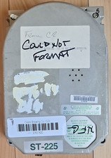 Seagate ST-225 20MB MFM Hard Disk Drive HHD Vintage TESTED (FORMAT ERROR)  READ picture