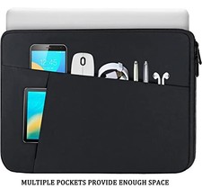 BOOEUDI LAPTOP CASE SLEEVE 15.6 INCH, DURABLE SHOCKPROOF PROTECTIVE -  BLACK picture