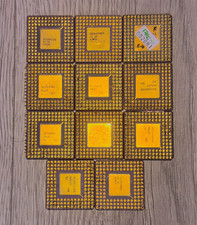 11 x Intel 386 Ceramic CPU Mixed Lot - i386 Processor Scrap Gold Recovery picture