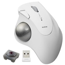 ELECOM Ergonomic Comfort Design Trackball IST Wireless 2.4GHz Connection  Smooth picture