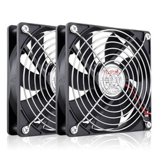 120mm 25mm 12V Computer Case Cooling Fans - 2 Pack, Quiet DC 2Pin Exhaust Fans picture