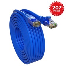 5Core Cat 6 Ethernet Cable 20ft Long Computer Internet Cables WiFi RJ45 Cord picture