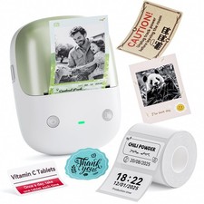 NIIMBOT B2 PRO Label Maker, 300DPI HD Thermal Photo Label Printer, Green picture