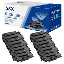 8X CE255X Toner Compatible With HP 55X LaserJet Enterprise P3015d P3015x P3015Dn picture