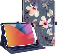 Case for iPad 9th/8th/7th Generation 10.2 Inch Vegan Leather Folio Stand Cover  picture