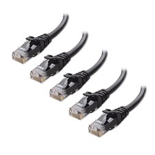 Cable Matters 10Gbps 5-Pack Snagless Short Cat 6 Ethernet Cable - 3ft, Cat 6 Cab picture