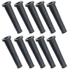 Cord Boot Protector FMHXG 10PCS PVC Strain Relief Cable Sleeve Hose Rubber Black picture