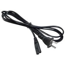Lot 10 US 2 Prong 2Pin Power Cord Cable Charge Adapter PC Laptop PS2 PS3 6 feet picture