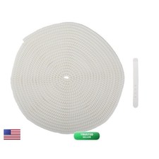 QLD COVER 4.8M(15.75FT) Spiral Cable Protector Pearl White for Phone/Pad/Laptop picture