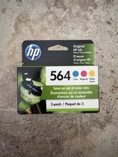 HP 564 Color Three Pack Ink Cartridges Sealed Unopened Expired June 2022 New picture