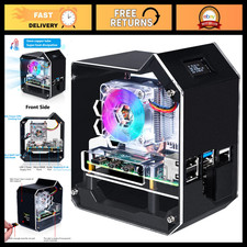 Mini Tower NAS Kit for Raspberry Pi 4 - PWM RGB Fan, M.2 SSD Expansion, GPIO 1 t picture