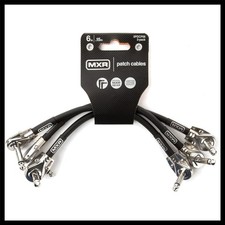 Black 6 Inch Patch Cable for Musical Instruments 3-Pack - Connects and Shields picture