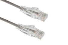 Cat6A Slim Snagless Ethernet Patch Cable, 25 ft, Gray picture