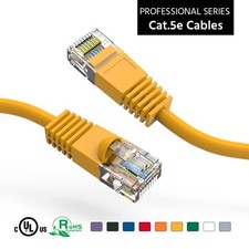 15Ft CAT5E UTP Ethernet Network Booted Cable Yellow picture