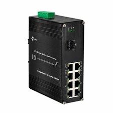 LED PoE Screen Fiber Converter 10G SFP+ 8 x 10/100/1000M RJ45 picture